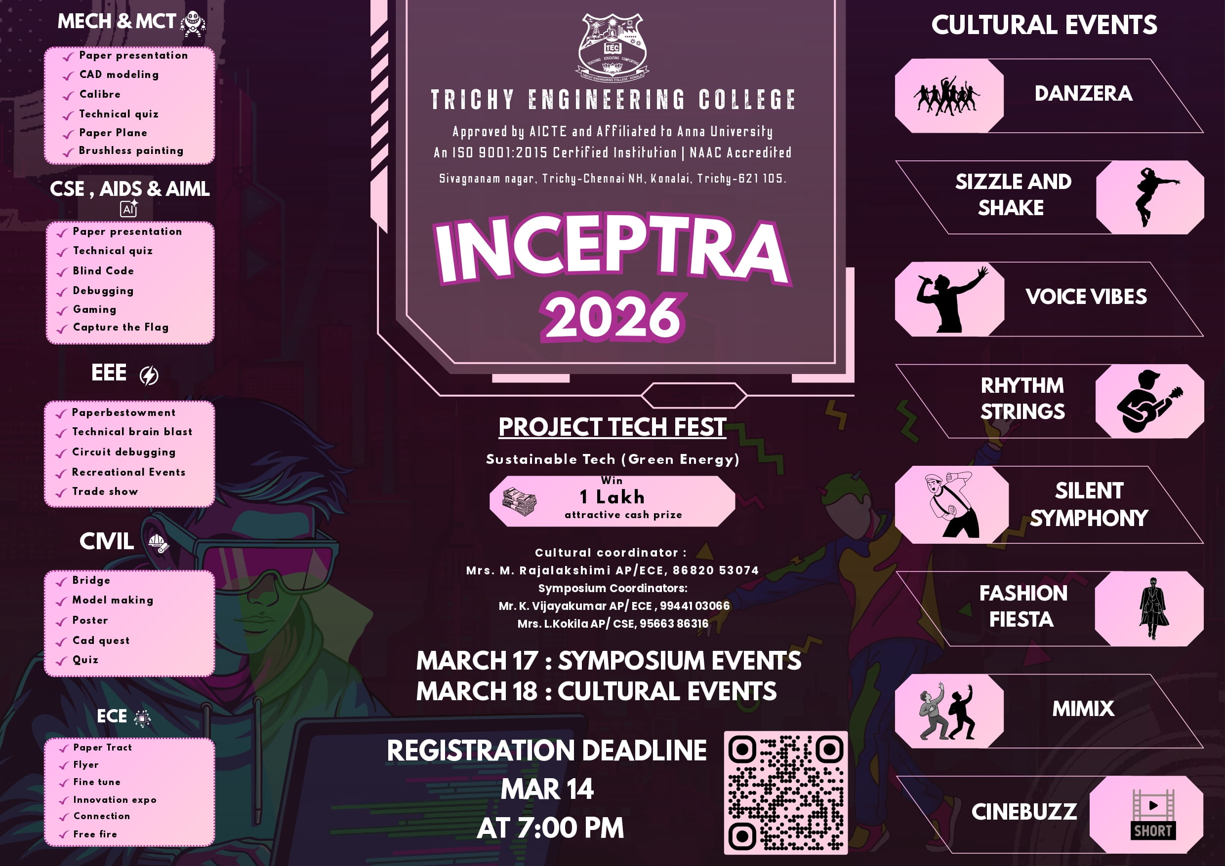Inceptra 2K26 Technical Symposium Poster 